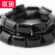 天然黑玛瑙长方形散珠 方块diy首饰品串珠手链手串半成品制作材料
