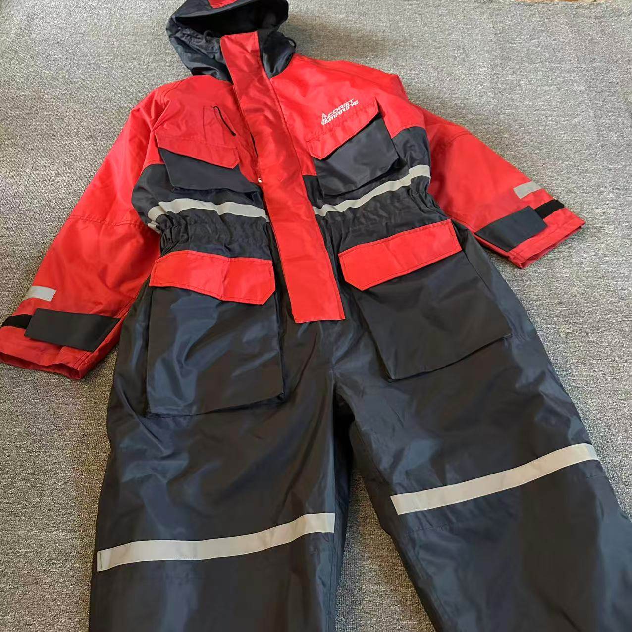 外贸孤品，男士户外防水防风连帽夹棉连体裤连衣裤反光条工作套装,男装,棉裤,淘宝优惠券,粉丝福利购,淘宝优惠卷