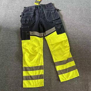春秋户外多兜工装 反光条工作服长裤 裤 技能裤 休闲裤 外贸孤品