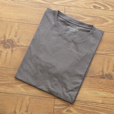 可可外贸 出口品质大地色系重磅美国棉T恤圆领TEE 宽松大码