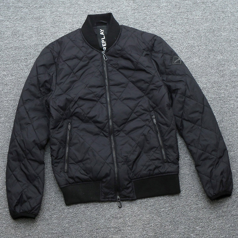 可可外贸 Ma1纯色飞行夹克 意大利短款菱格飞行服棉服男女棒球服