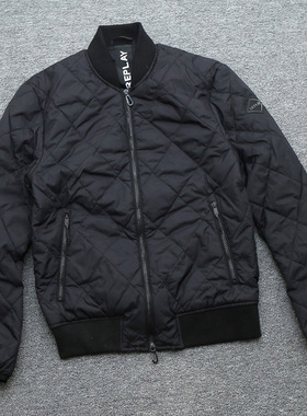 可可外贸 Ma1纯色飞行夹克 意大利短款菱格飞行服棉服男女棒球服