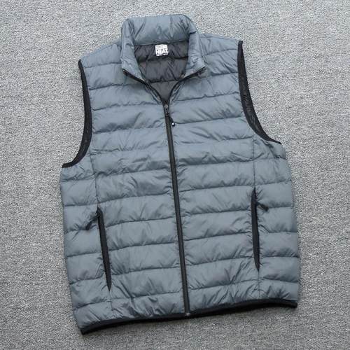 90白鸭绒冬季轻薄款立领羽绒马甲