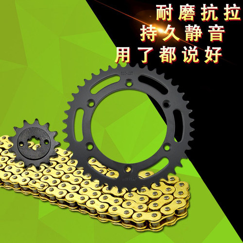 TSR200越野摩托车后牙盘大小齿