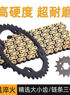 适用雅马哈YFM350 YFZ350/450摩托车大小齿链轮牙盘油封链条套链