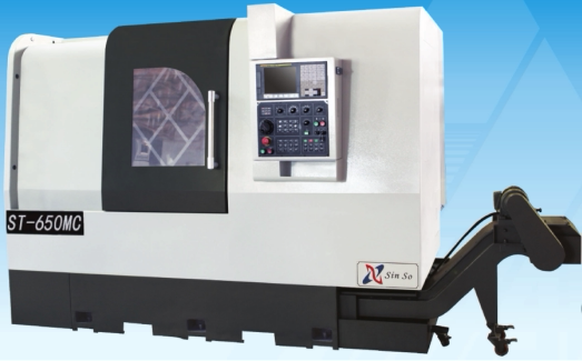 st-650mc台湾数控刀塔机     新代系统cnc车床    伺服数控车床