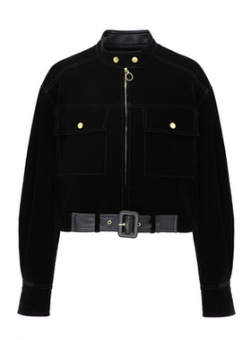 REINEREN 复古立领两袋夹克外套