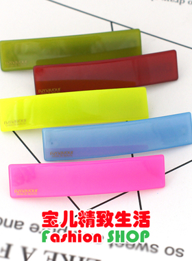 AZNAVOUR糖果色方块弹簧夹发夹