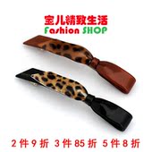 AZNAVOUR GRAIN 韩国 BEAUTE 豹纹蝴蝶结发夹弹簧夹顶夹马尾夹