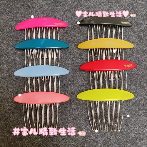 AZNAVOUR发梳发卡糖果色菱形