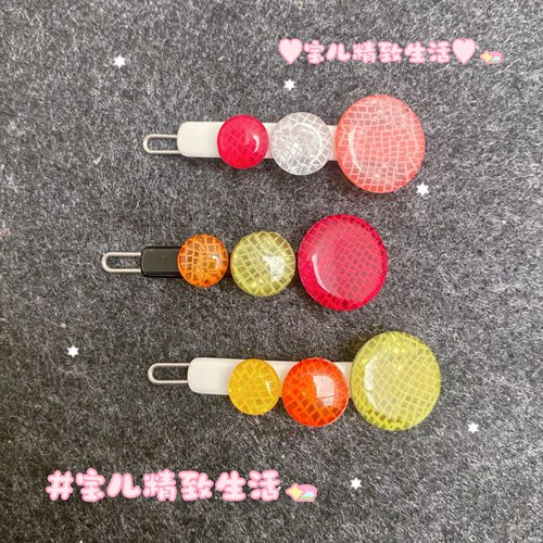 AZNAVOUR发夹边夹纽扣