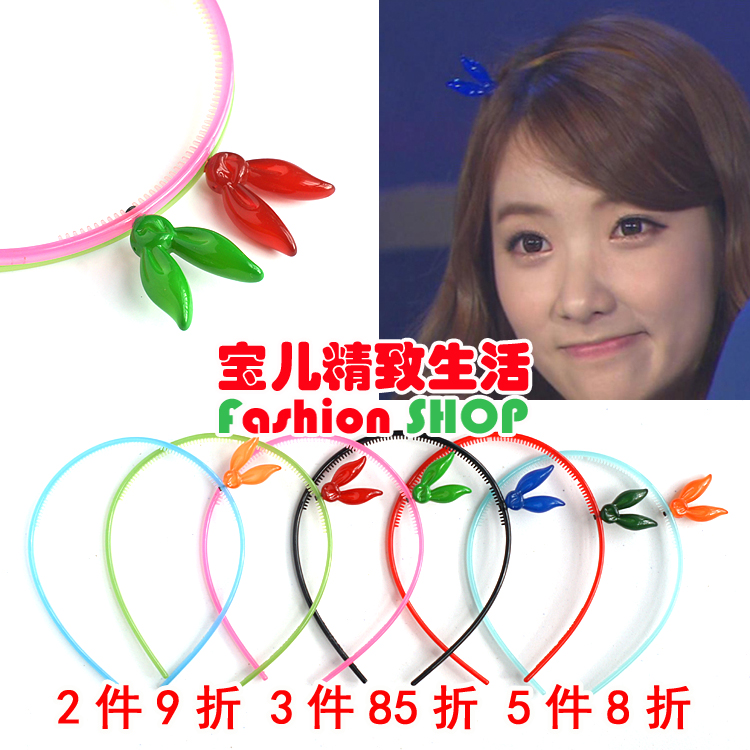 韩国进口兔耳朵发卡