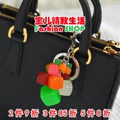 AZNAVOUR GRAIN 韩国挂饰 BEAUTE 方块葡萄串钥匙扣包挂