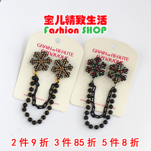 韩国GRAIN de BEAUTE AZNAVOUR AZ 圣诞节 雪花 流苏 胸针