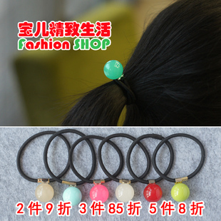 BEAUTE 韩国 GRAIN 果冻色球球珠子发圈头绳皮筋 Aznavour
