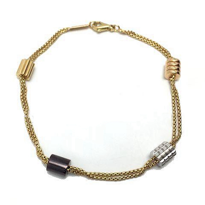 ¶þÊÖÕæÆ·BOUCHERON/±¦Ê«Áú18K»Æ½ðÊÖÁ´ÊÖïí19.5cm