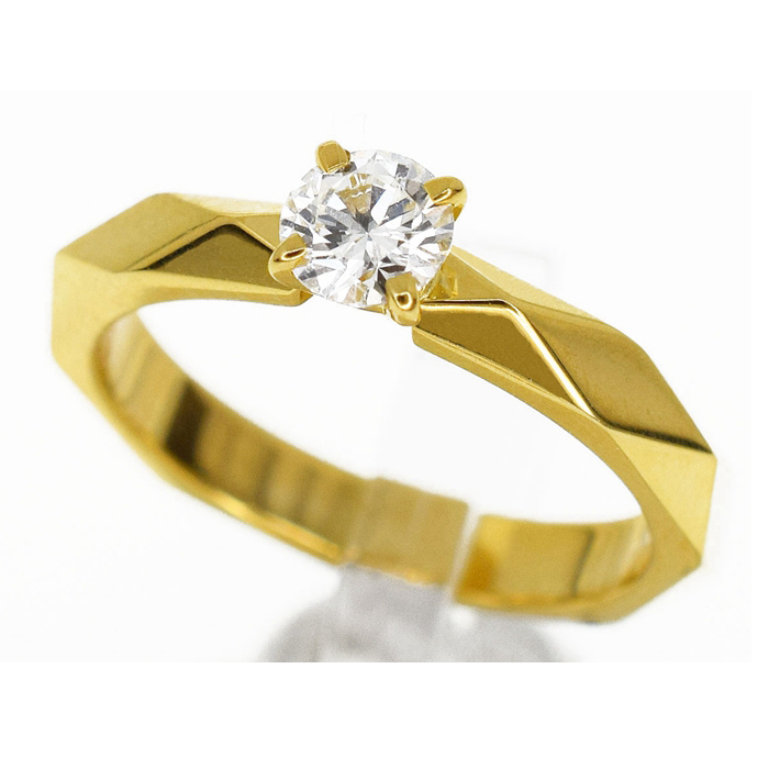 ¶þÊÖÕæÆ·BOUCHERON±¦Ê«Áú18K»Æ½ð0.30ct F VVS1×êʯ½äָŮʿ48ºÅ