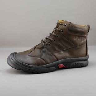 高品外贸订单出口欧美男鞋冬季高帮真皮户外休闲短靴登山徒步鞋男