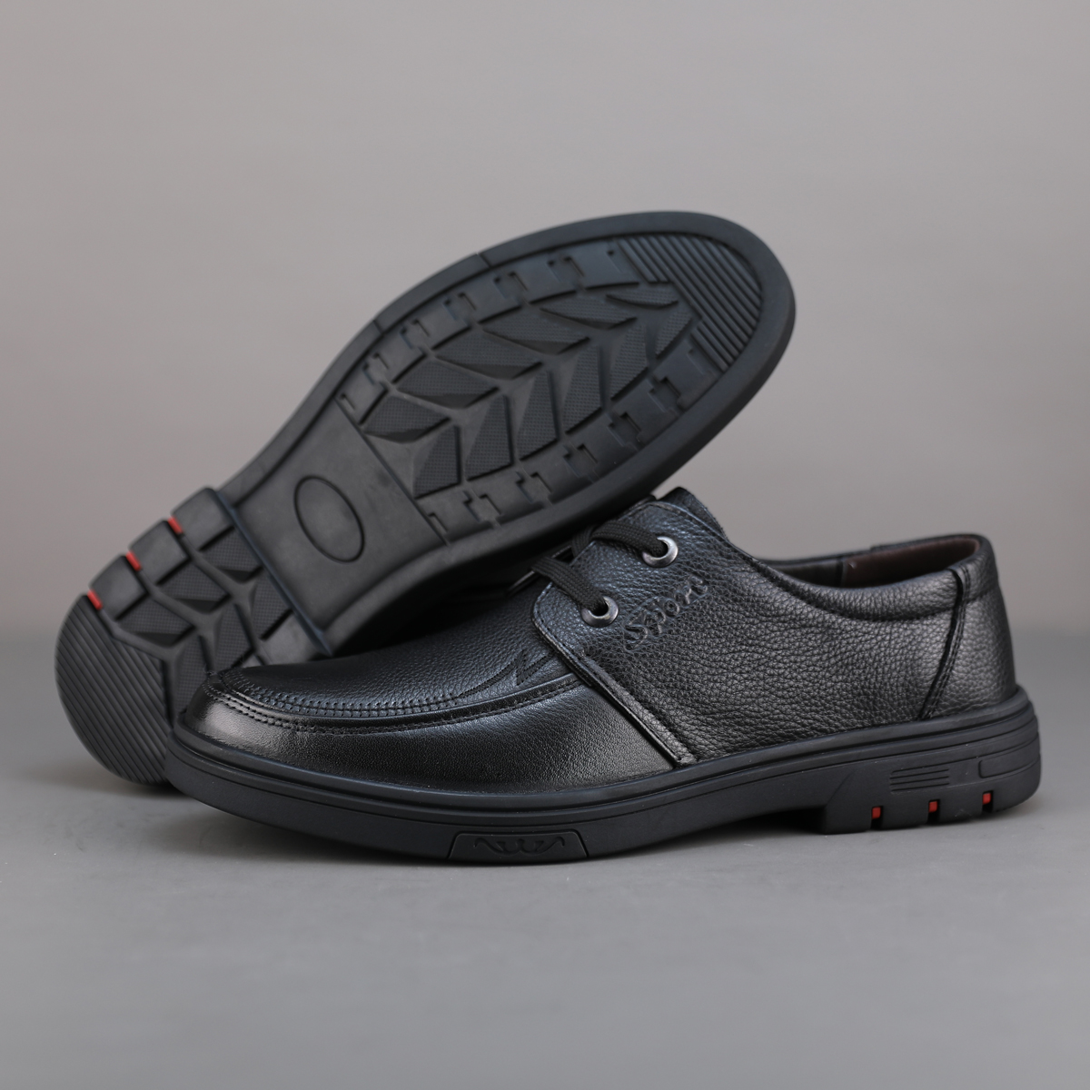 捡漏男鞋2023新款男式英伦商务休闲正装皮鞋真皮头层牛皮德比鞋男