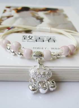 新款长命锁铃铛宝宝女diy成人