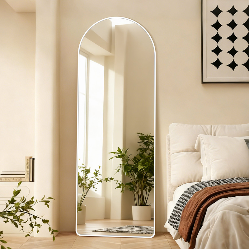 法式奶油风穿衣镜家用落地全身镜