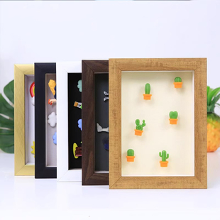 立体中空相框挂墙蝴蝶标本作品奖牌装 diy 裱画框衍纸永生玫瑰干花