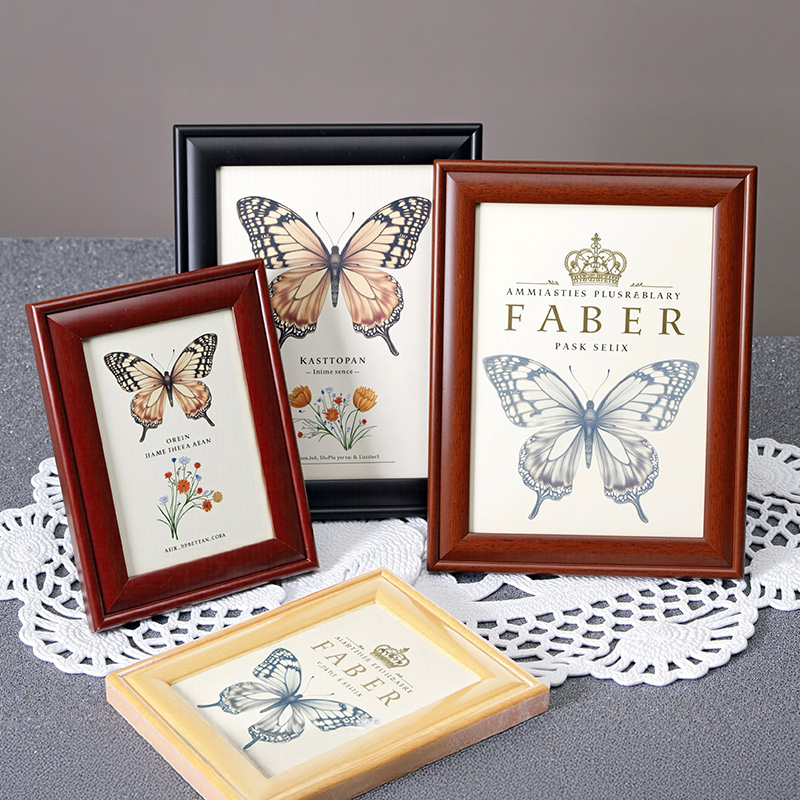 复古实木相框摆台画框空框装裱框