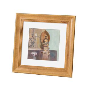 复古正方形相框油画装裱画框素描字画外框摆台挂墙十字绣边框自装