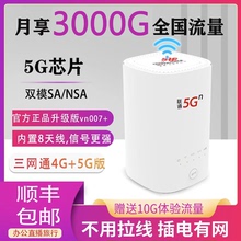 【联通正品】5G插卡路由器VN007+三网通CPE 随身wifi联通移动免装宽带不限速流量无线千兆端口家用办公4G热点