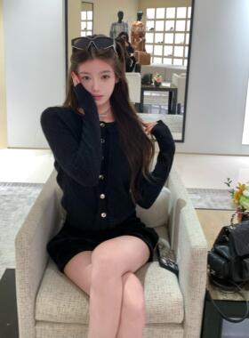 【千金心事】Jennie同款乖巧少女香风针织开衫毛衣减龄上衣25C