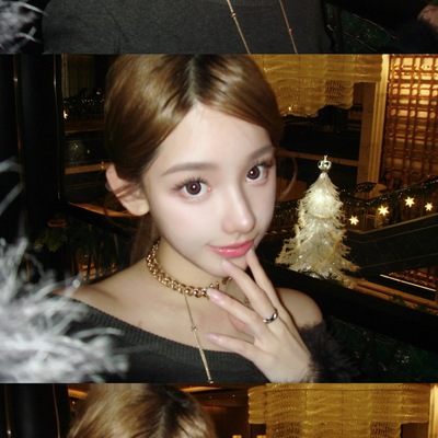 BlurIntoU毛毛袖口打底针织衫