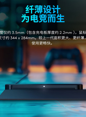 罗技powerplay充电鼠标垫底座狗屁王GPW一代二代G502无线G903游戏