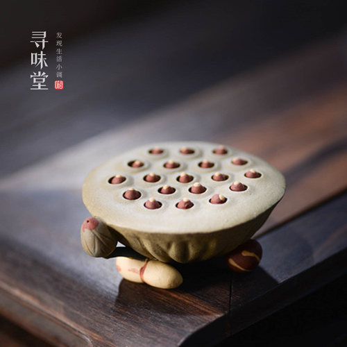 摆件宜兴紫砂莲蓬茶宠盖可养