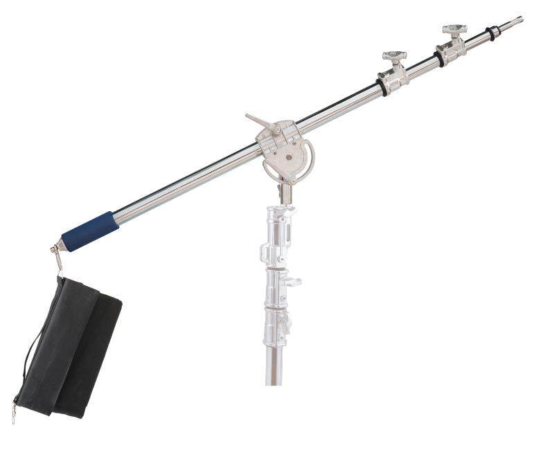 Meking美铿L-1120剧组灯光广告影视拍摄不锈钢重型斜臂杆斜臂支架