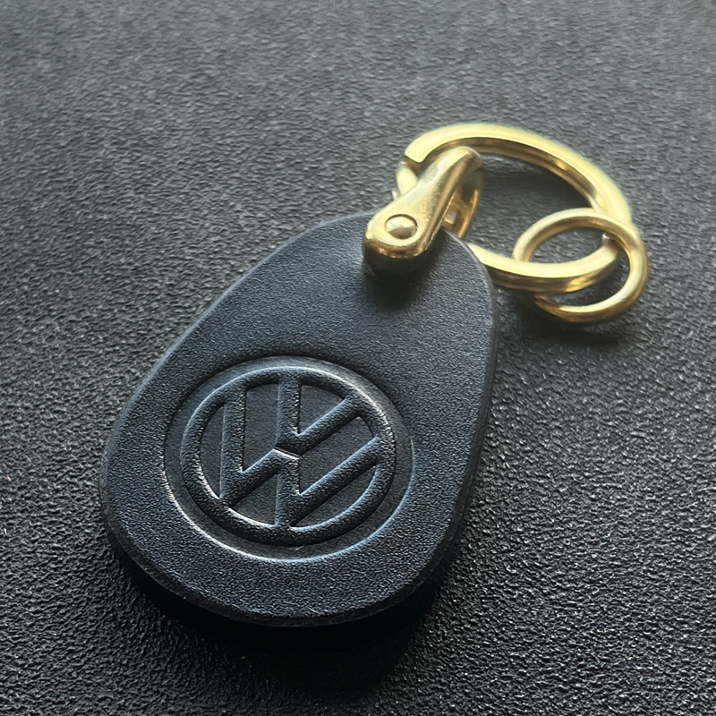 适用大众汽车钥匙扣真皮挂件