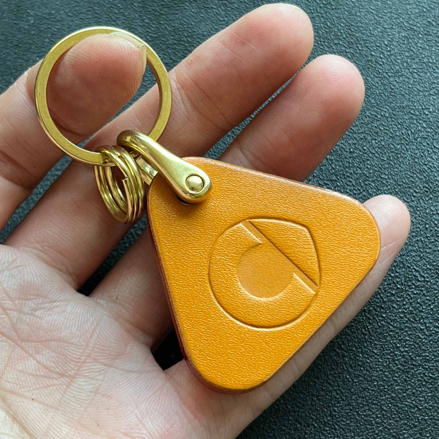 适用Smart汽车钥匙扣牛皮挂件