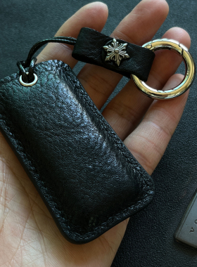 适用沃尔沃xc90xc40v90s90S60蓝牙皮套真皮小钥匙套钥匙包定制