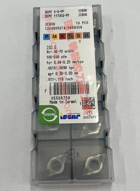 DCMT 11T302-PF IC806伊斯卡数控刀具正品ISCAR外圆可转位车刀片