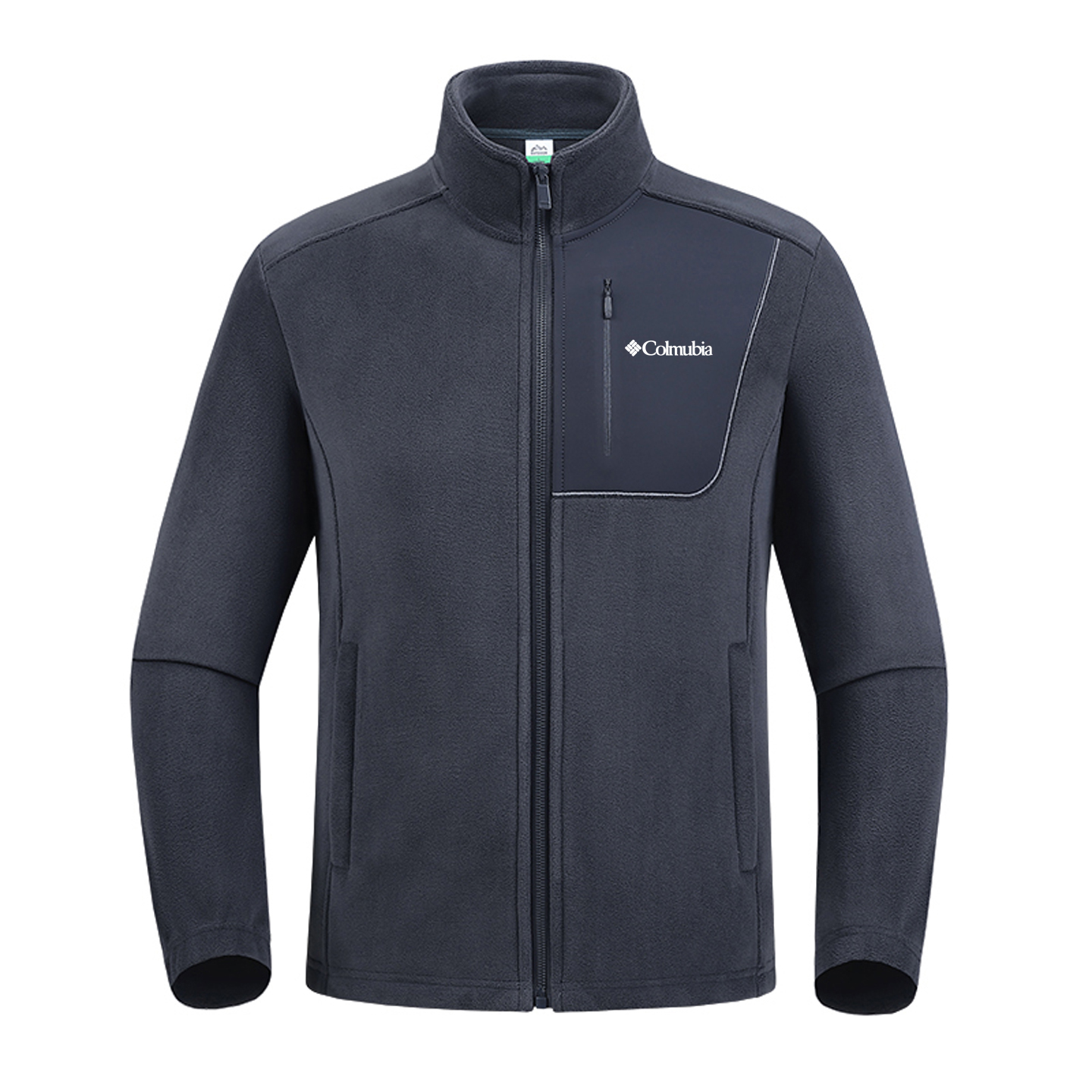 奥莱外贸清仓哥伦品牌抓绒衣摇粒绒男秋冬季保暖户外加绒开衫外套