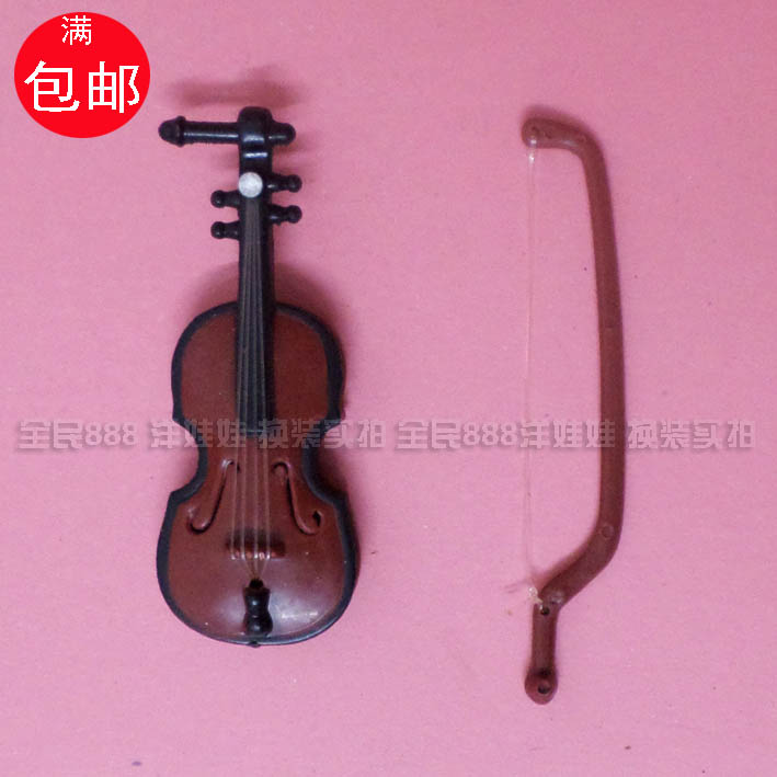 小提琴巴比芭芘洋娃娃玩具配件