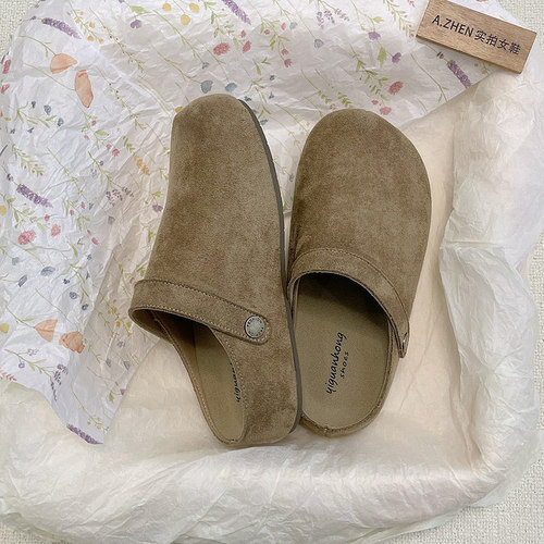 内增高勃肯鞋女两穿超火包头半拖