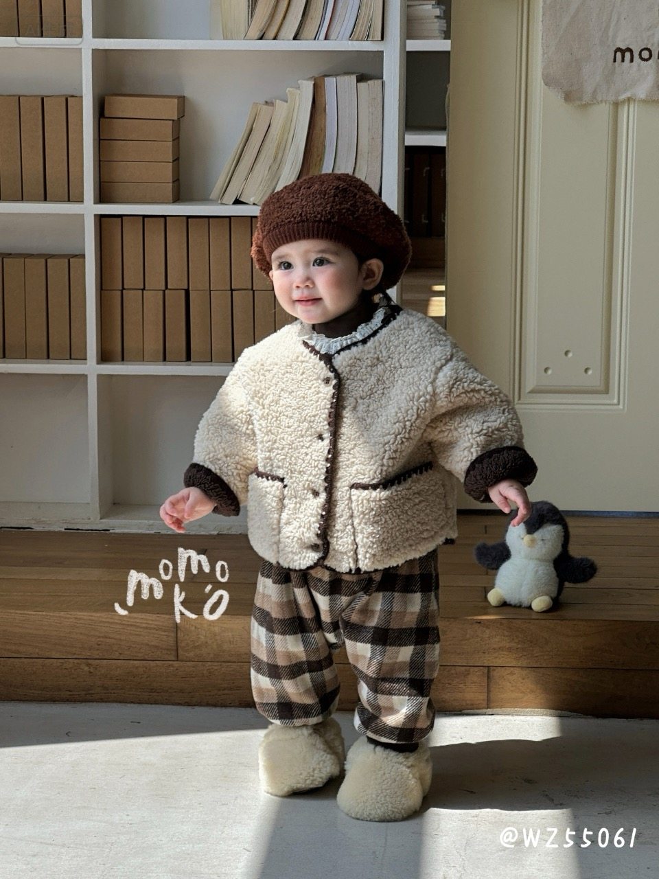 丸纸秋冬新款男宝女宝加绒羊羔毛外套花边打底格子加绒裤韩版,童装/婴儿装/亲子装,套装,淘宝优惠券,粉丝福利购,淘宝优惠卷