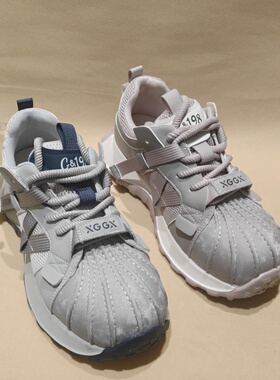 162066女鞋2026年春季新款休闲运动系带舒适百搭防滑透气圆头