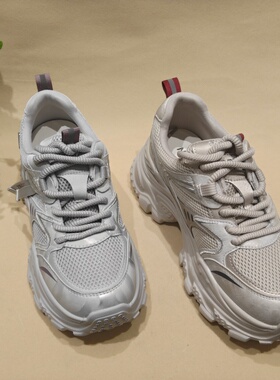 162073厚底2026春季时尚休闲鞋网面百搭舒适老爹鞋透气拼色女新款