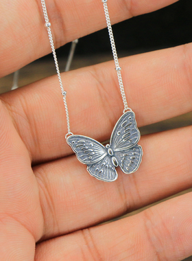 SAMTAO颈链项链轻项圈S925银锁骨链女超仙女ins风冷淡休闲个性