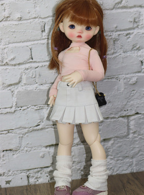Angel's  covenant  BJD娃衣6分露胸长袖T  短裙