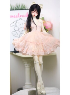 BJD娃衣3分女雪纺裙