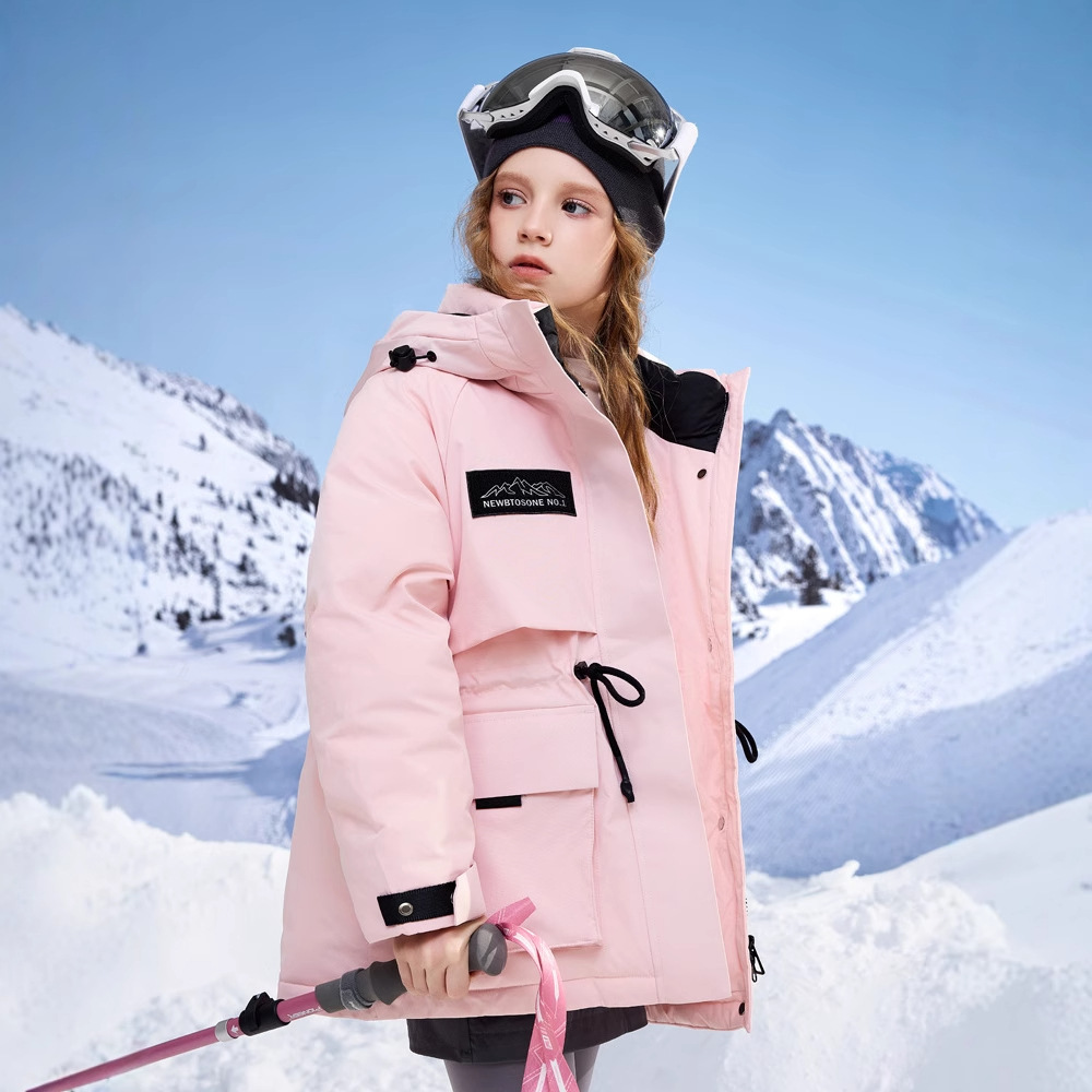 过冬款中长款儿童羽绒服