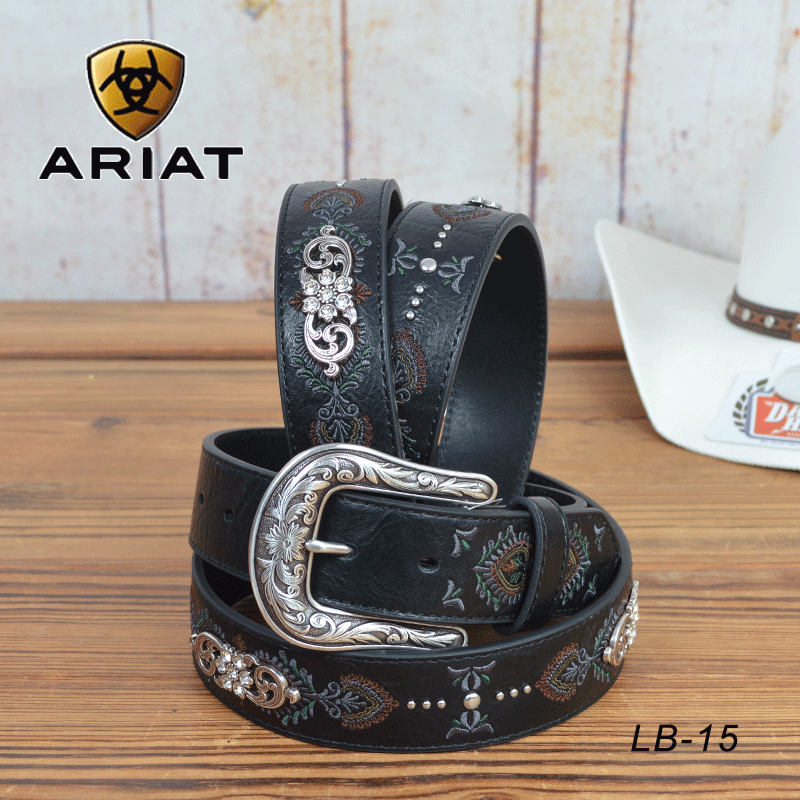 美国Ariat进口骑马西部牛仔腰带 马术用品