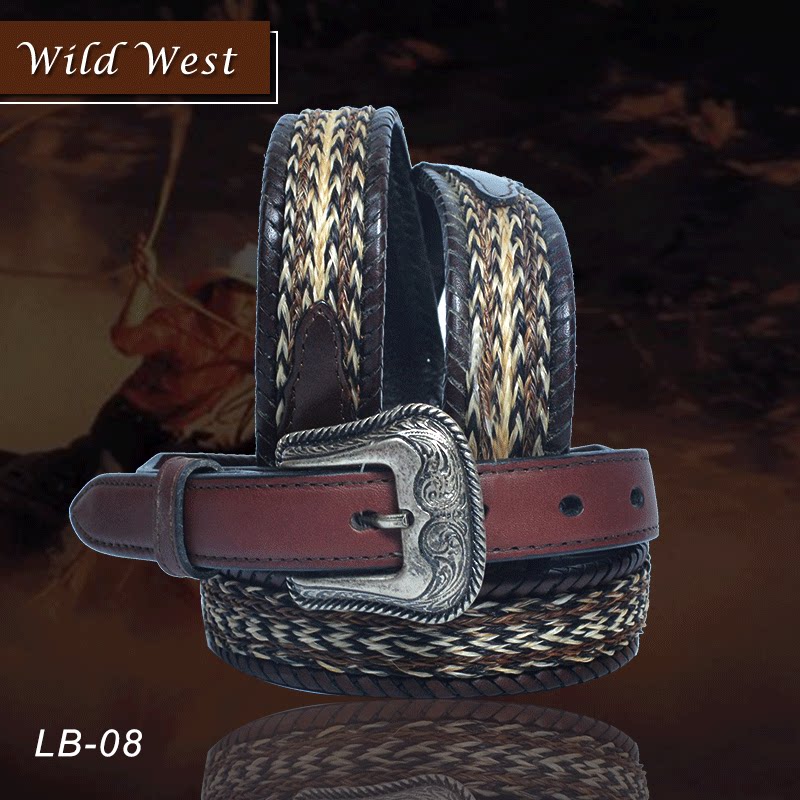WildWest马鬃毛马术西部腰带